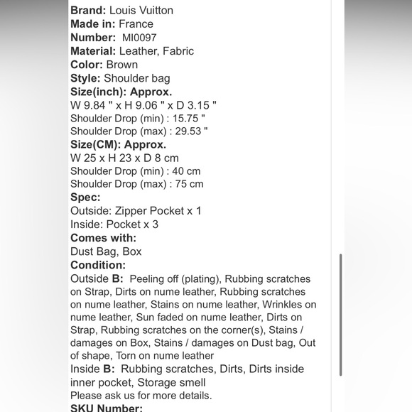 LV monogram messenger bosphore bag - Picture 14 of 14